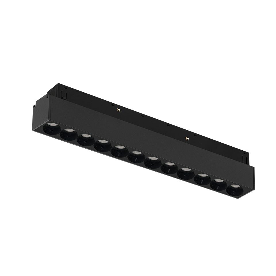 Iluminação de pista magnética led 12w 18 24 36 sem design de luz principal sala de estar quarto lâmpada magnética linear 48v regulável zigbee dali