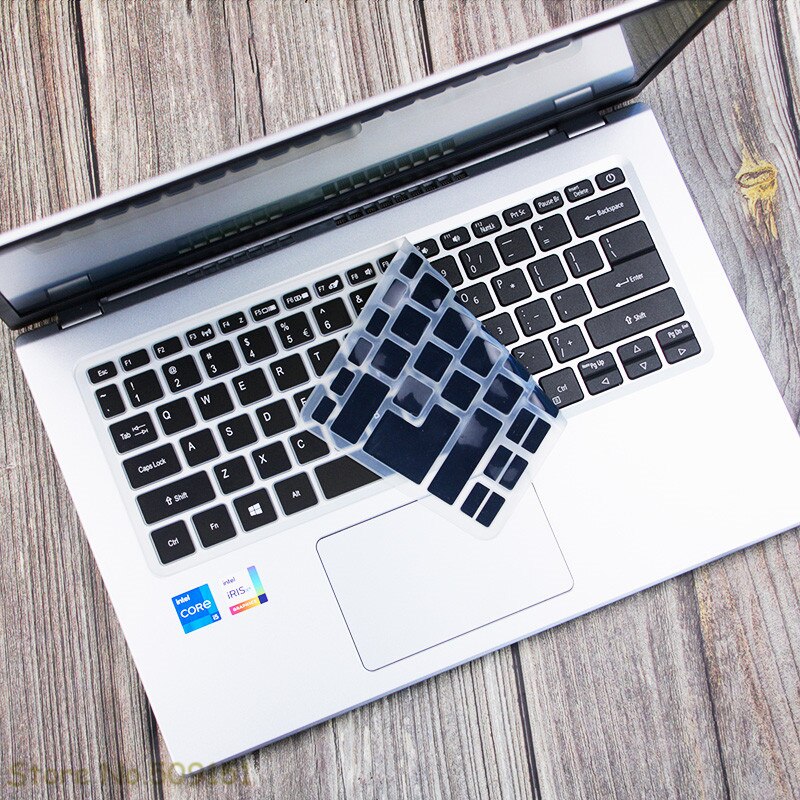 14 Inch Laptop Silicone Keyboard Cover Skin Protector For Acer Swift X SFX14-41G SFX14 41G / Acer Fun S3X Notebook: Black