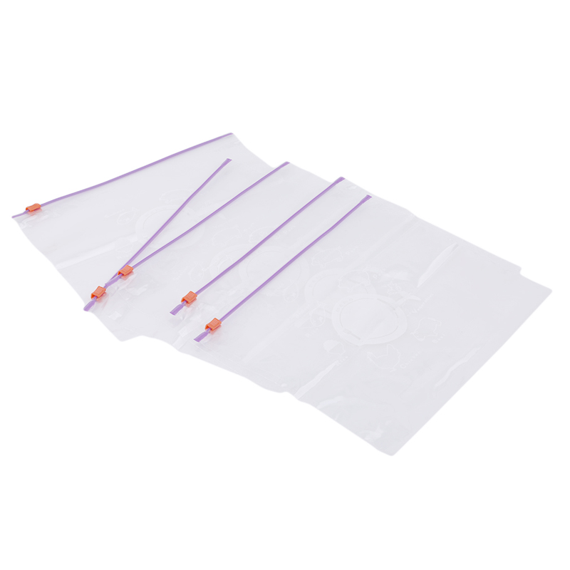10pcs/set Reusable Fresh Zipper Bag Freezing &amp; Heating Plastic Food Storage Bag Versatile Vacuum Preservation Sealed Bag