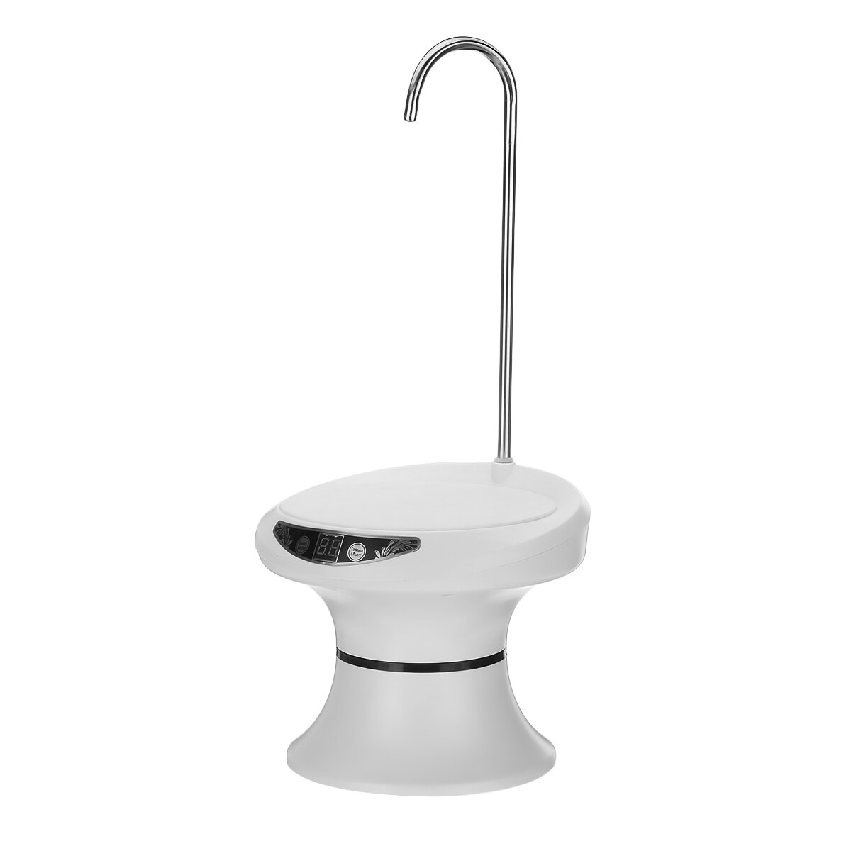 Automatic Electric Water Dispenser 5 Gears Capacity Selection Wireless Automatic Water Pump Bucket Bottle Dispenser USB Recharge: White