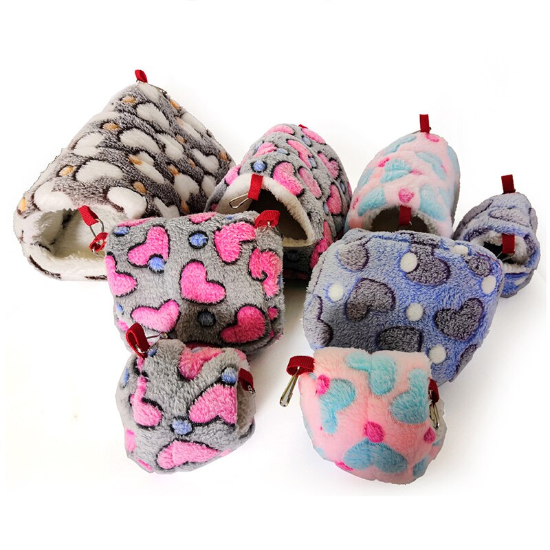 Opknoping Huis Cavia Kooien Slapen Bed Hangmat Voor Hamster Eekhoorn Suiker Zweefvliegtuig Kleine Dieren Huisdieren Zachte Katoen Fleece