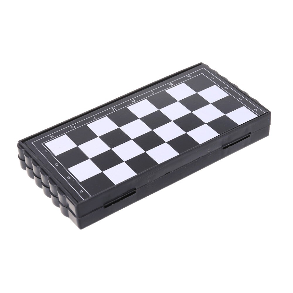 1set Mini Portable Chess Folding Magnetic Plastic Chessboard Board Game Kid Toy