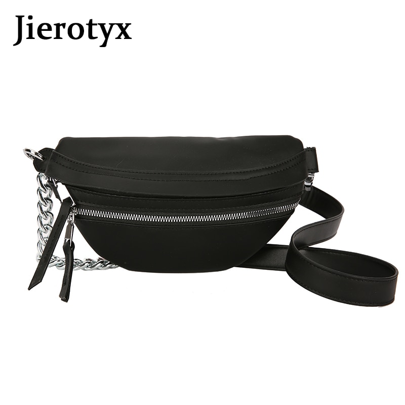 JIEROTYX Waist Bag Belt Bags For Women Bum Fanny Pack Travel Hip-Hop Pouch Waist Bags Ladies Wallet Support