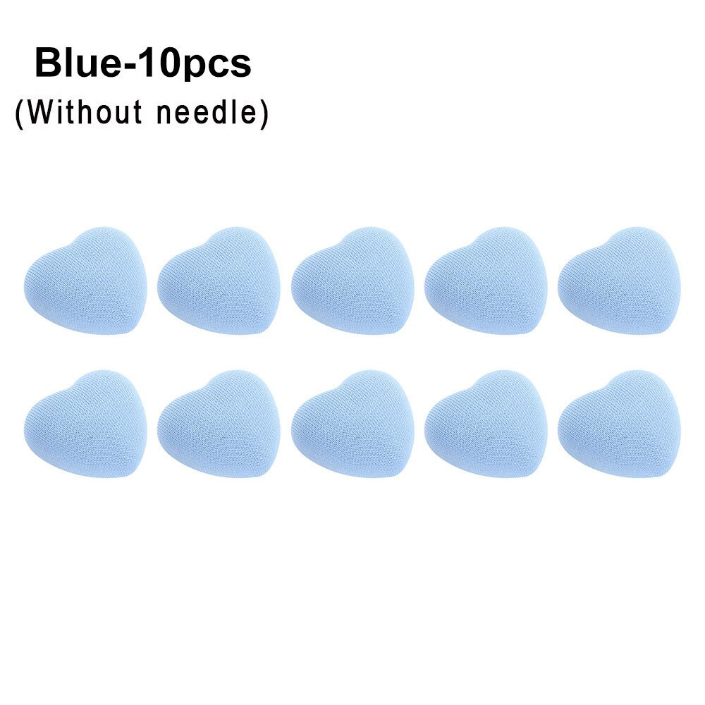10Pcs Quilt Holder Flower/Heart Shape Non-slip Blanket Clip One Key to Unlock Blankets Cover Fastener Clip Bed Sheet Holder: Heart-Blue
