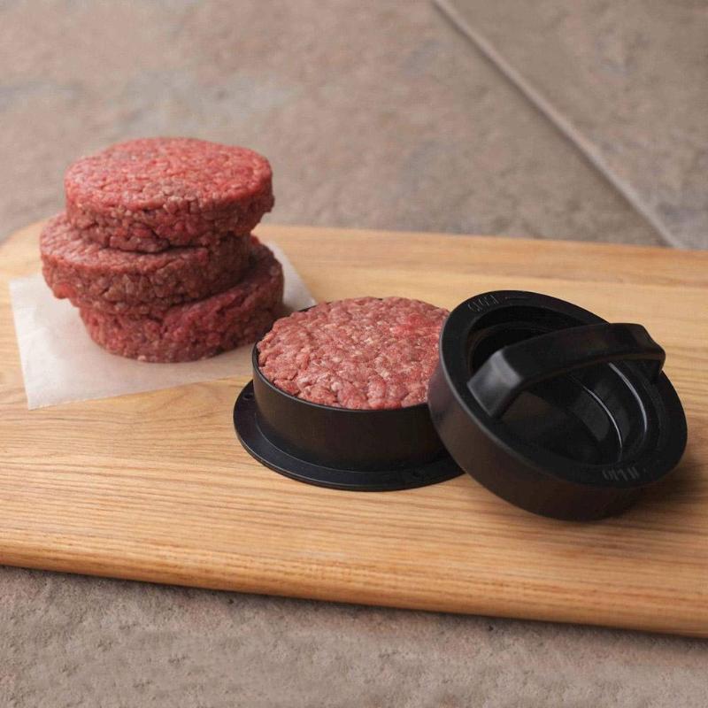 ABS-máquina para hacer hamburguesas con forma redonda, antiadherente, para Chef, hamburguesa, carne, parrilla de ternera, hamburguesa, molde para hacer hamburguesas
