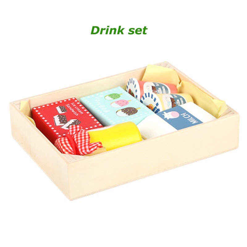 15 arten Holz simulation küche ei serie cut obst und gemüse dessert kinder pädagogisches spielen haus spielzeug: 11