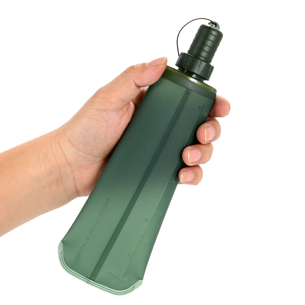 Bouteille d'eau de Sport de flasque molle pliante de TPU exécutant le Camping sac d'eau de randonnée sac d'eau de bouteille d'eau de boisson pliable