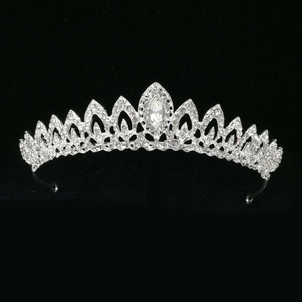 Tiaras de cristal de luxo para noiva, enfeites de tiara para cabelo, acessórios de joias para casamento: 1