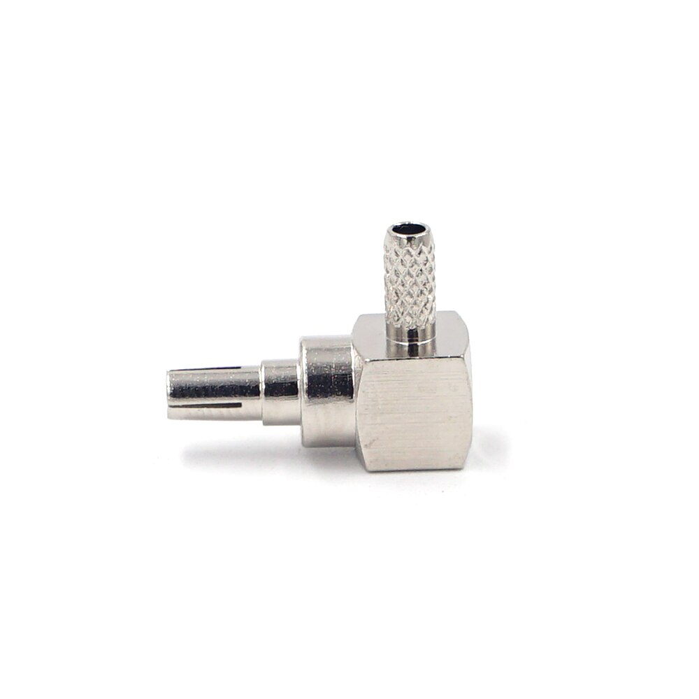 2PCS CRC9 Male Plug Connector Crimp RG174 RG316 LMR100 Cable RF Coaxial Gold plated Connectors