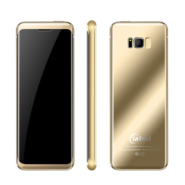Originele mini-celular studenten  mp3 bluetooth taiml  s8 kleine mobiele telefoon stofdicht schokbestendig luxe trilfunctie mobiele telefoon: Standaard / Goud