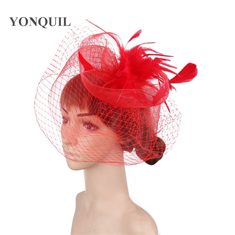 Șic, făcută manual pentru nuntă, tulle, pălărie de fascinator, accesorii din plasă, pălărie pentru mireasă, pentru femei, nailon, pentru femei, pentru petrecere, pentru cină, pălărie mireasa