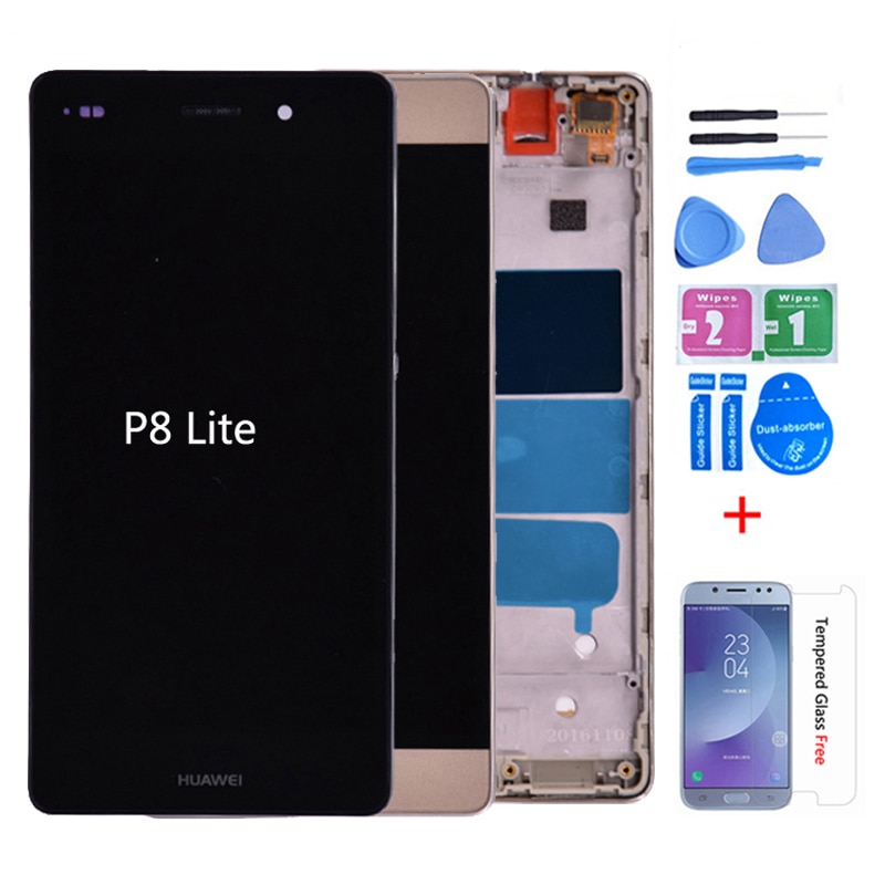 For Huawei P8 Lite ALE-L21 LCD Display Touch Screen Digitizer Assembly With frame OR For P8 lite lcd without frame