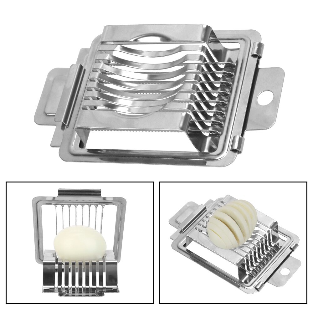 Hoomin keukengereedschap gekookte eieren snijder sectie snijder roestvrijstalen eieren snijder eiersnijder