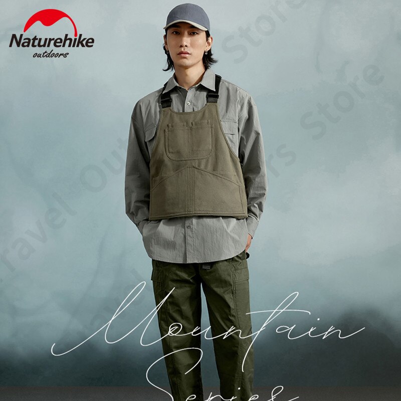Naturehike Outdoor Dual Purpose Vest Camping Leisure Jacket Portable Woman/Man Multi Pocket Picnic Apron Work Clothes
