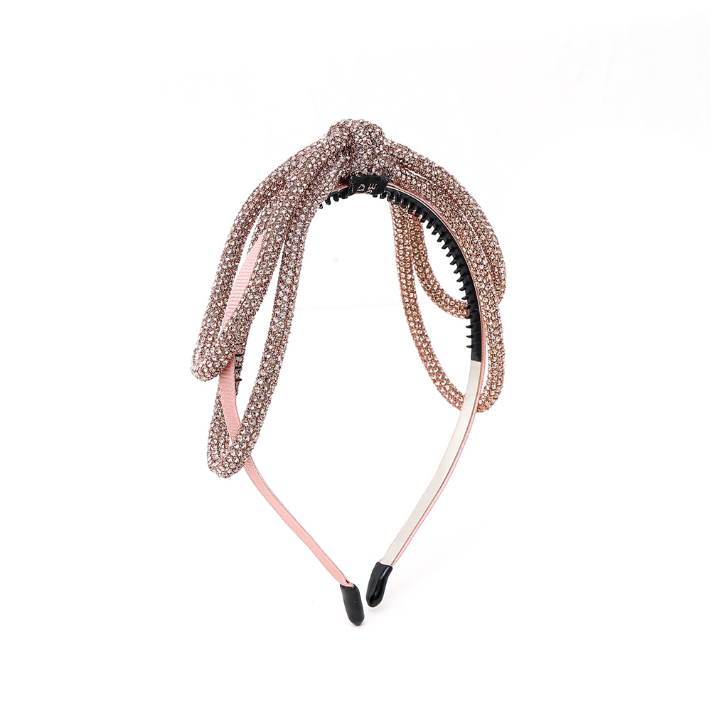 Nueva , nueva diadema con tubo de perforación para niñas, accesorios para el cabello con piedra brillante, accesorio para el cabello, clip para bebé, diadema con lazo para niña: Verde