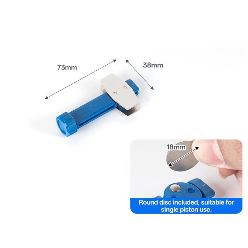 Durable Steel Bicycle Brake Pad Spreader Tool 360° Rotatable Bike Oil Disc Piston Reset Hydraulic Brake Caliper Piston Extension
