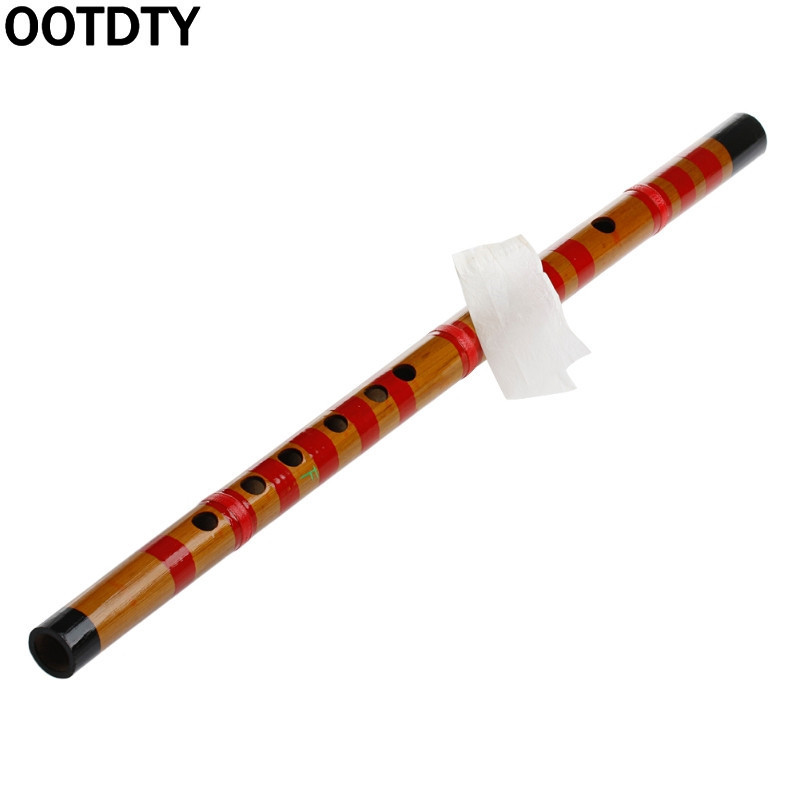 OOTDTY – Instrument de musique traditionnel à longue flûte en bambou, clarinette à 7 trous, 42.5cm