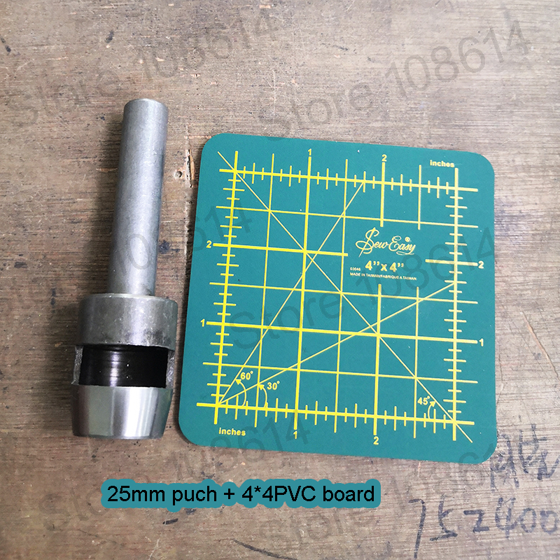 40mm plocka läderverktyg läderstans läderhantverk hålsats set ihåligt stansbältesstans för klädesduk: 25mm