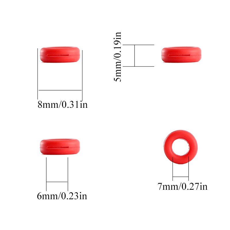 5Pairs Round Glasses Ear Hooks Eyeglasses Sports Temple Tips Anti Slip Silicone Grips Eyewear Accessories Silicone Non-slip