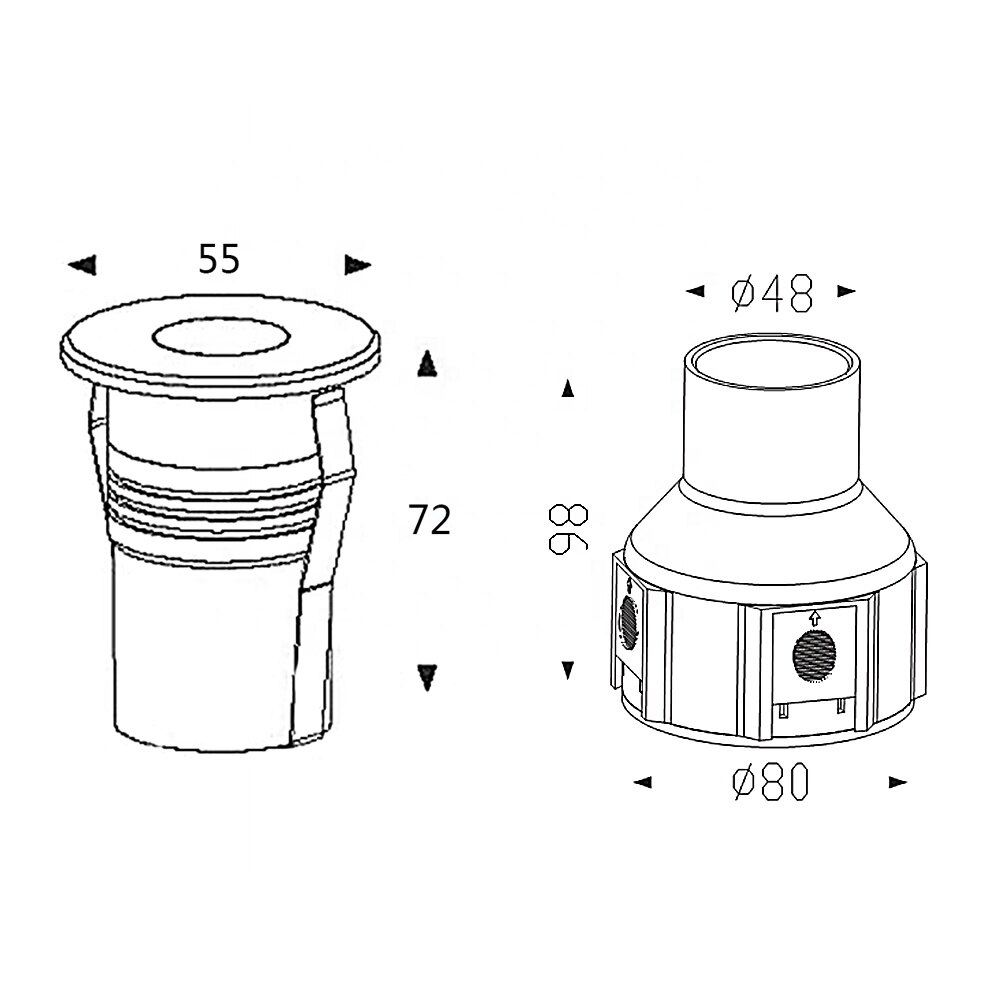 Garden Pathway Yard Outdoor Inground Recessed 3W LED Underground Light RGB 3in1