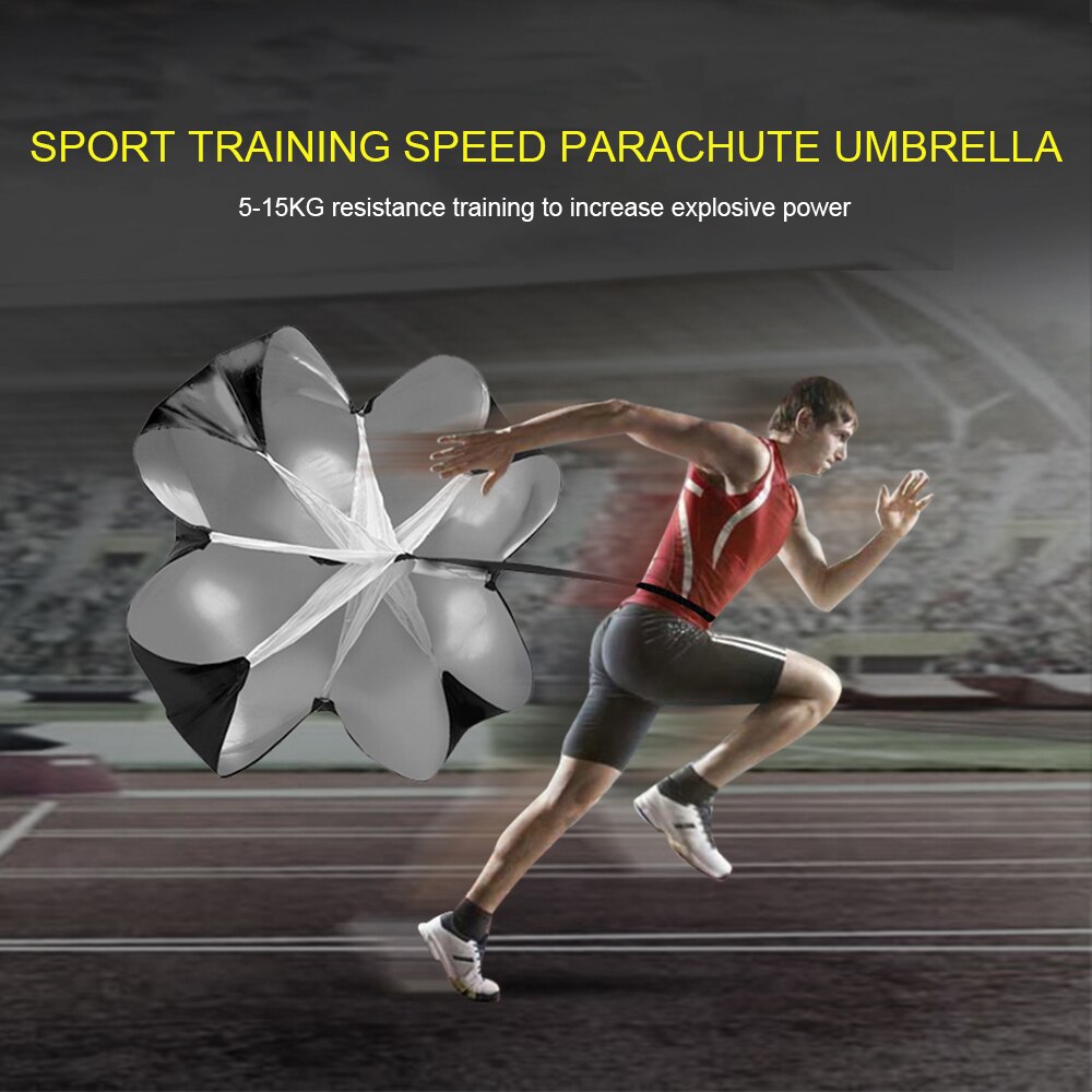 1PC Resistance Exercise Speed Training Parachute Running Chute Soccer Power Training Aids Resistance Training Umbrella Equipment