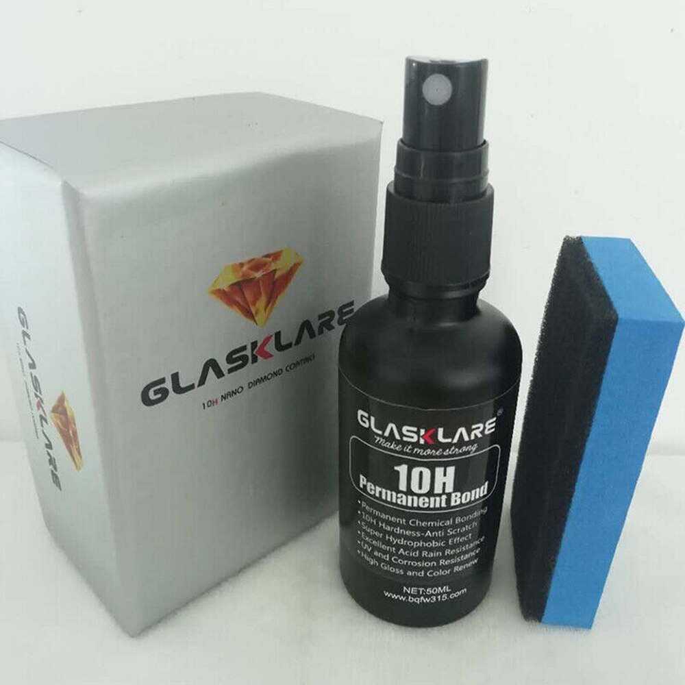 10h hydrofoba keramiska vätskedelar glaspläteringsverktyg silikondioxid svart 50ml