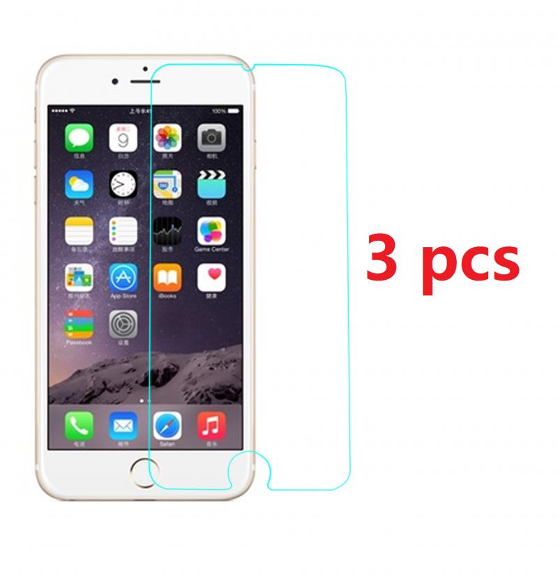 Voor Apple Iphone 6 6S Gehard Glas Screen Protector Bescherming Clear Hard Glas Op Iphone: 3pcs