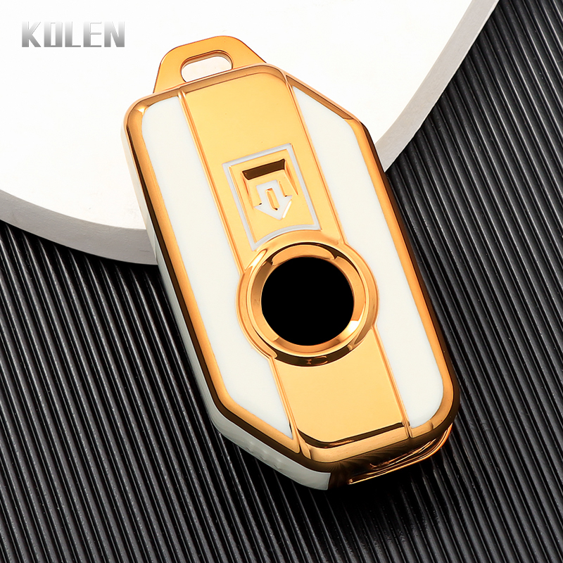Tpu-flipnøkkeldeksel til bmw  r1250gs r1200gs c400gt f750gs f850gs k1600b k1600gt r1200rs r1200rt f900r f900xr motorsykkel: Mørk grå