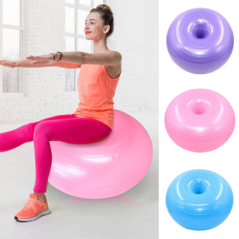 Yoga Ball Inflatable 50cm Donut Gym Exercise Workout Fitness Pilates Balance