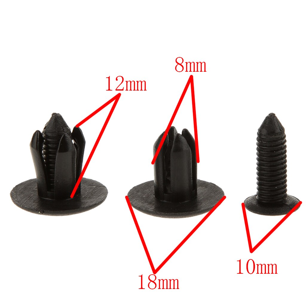 20 Stuks Auto Bumper Fastener Voor Kia Hyundai Voor Honda Motor Cover Portierbekleding Clip Fasteners 8Mm Gat revert