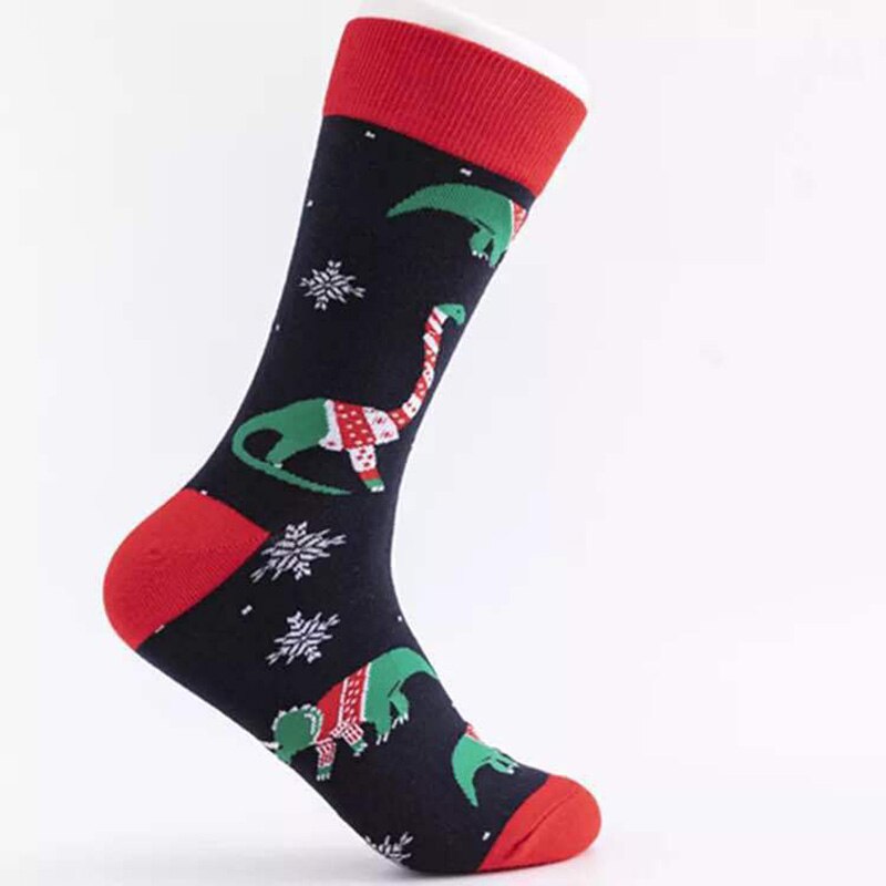 Winter Christmas Socks Warm Breathable Cotton Socks With Pattern Funny Cartoon Socks Christmas For Men: 50367