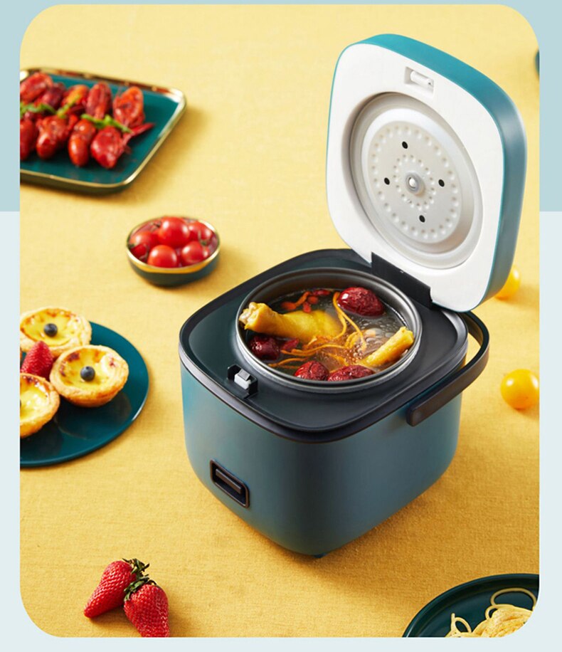 220V Roze Rijstkoker Voor 1-2 Persoon Rijstkoker Thuis Keuken Koken Apparaten Rijstkoker Elektrische Koken pot 1.2L