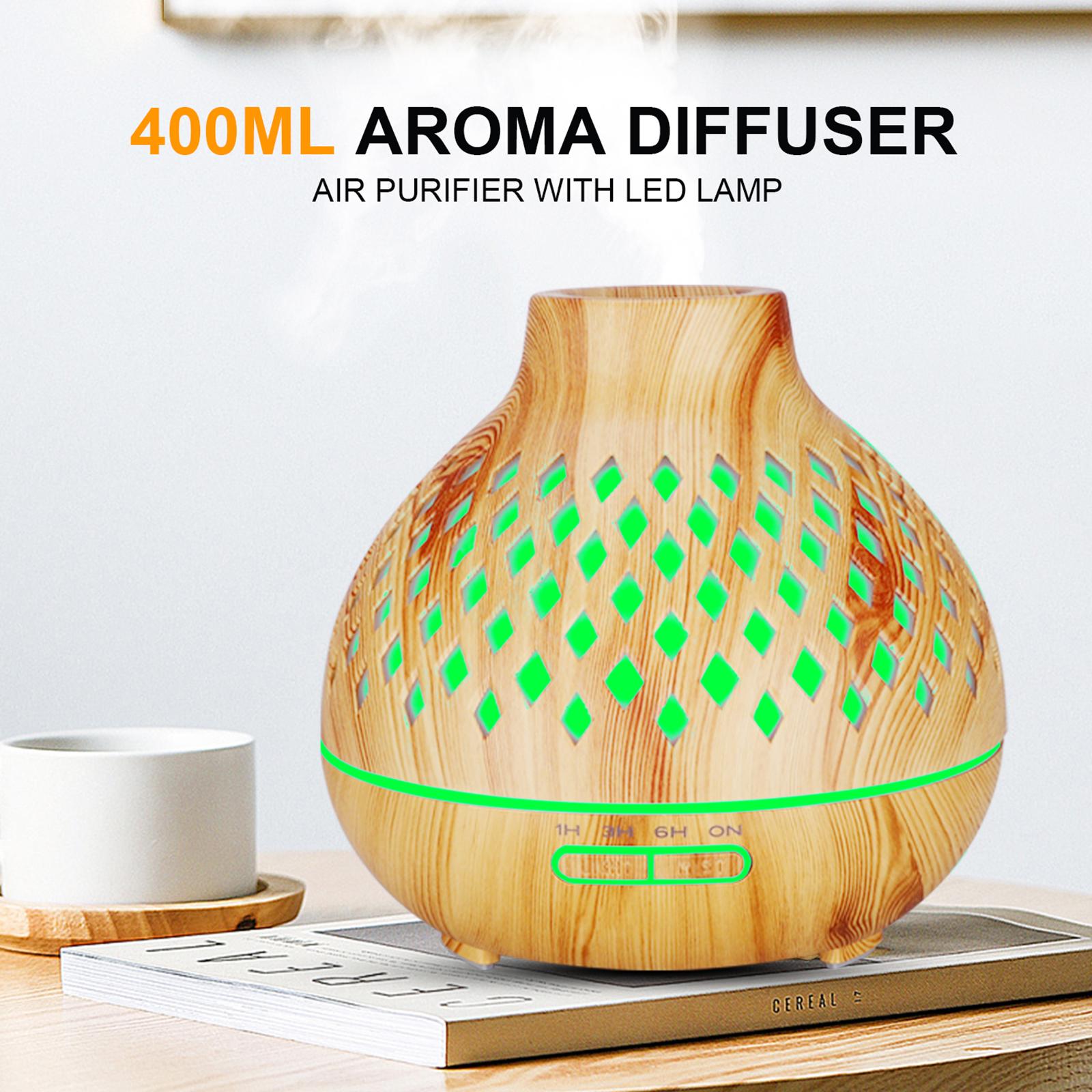 Aroma Diffusor Ultraschall LED Lampe Nebel Luftreiniger Wasserlosen Auto geschlossen-aus für Büro