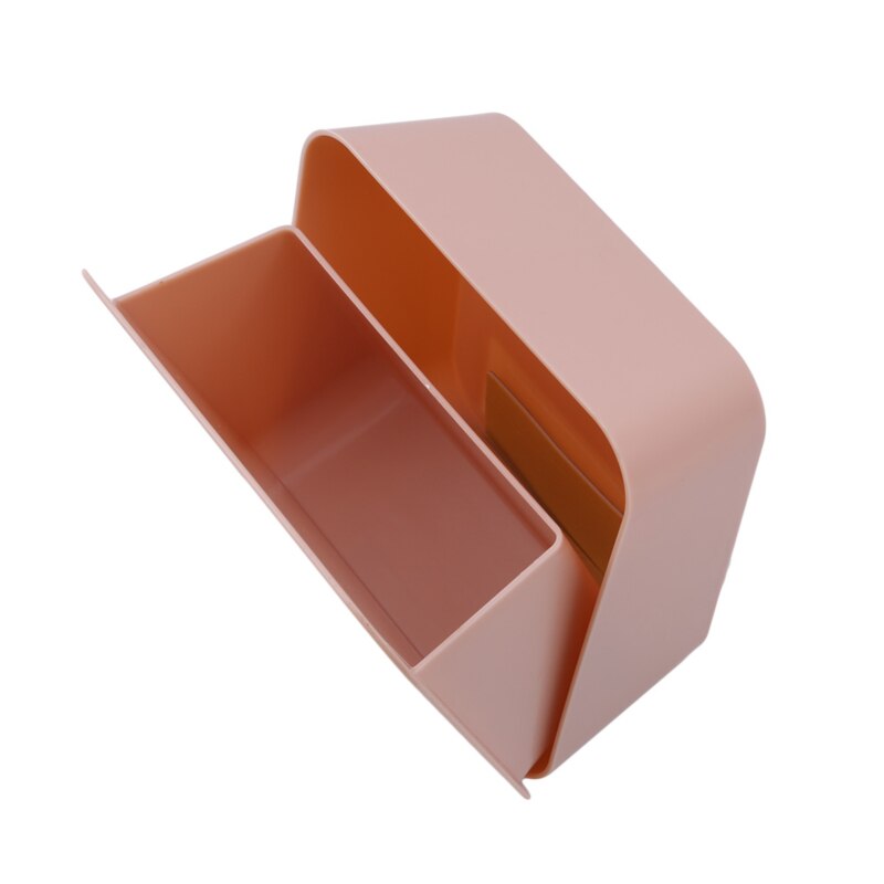 Wall-Mounted Paste Sealed Storage Box Plastic Square Finishing Storage Small Box Cosmetic Tableware Toothbrush Box