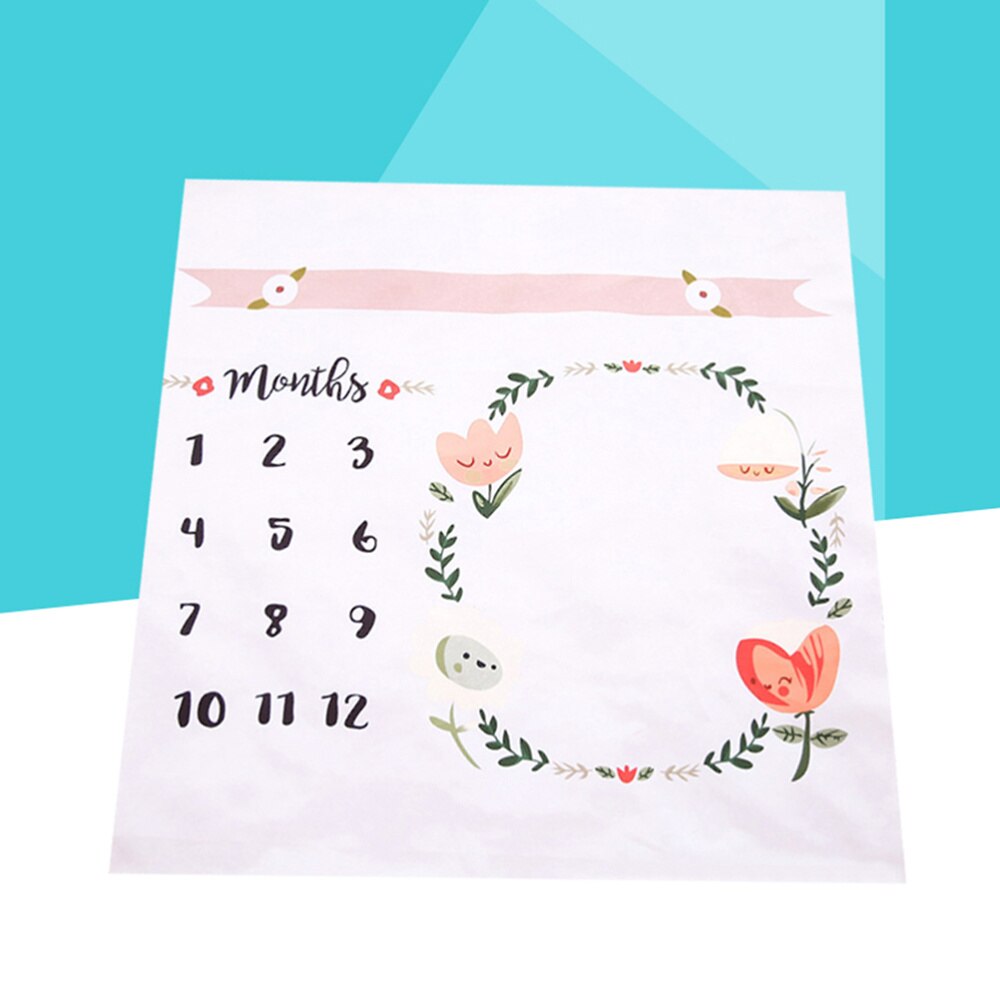 Monthly Milestone Blanket Newborn Photography Background Blanket Baby Shower Props(Colorful)