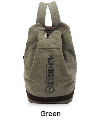 Canvas Rugzak Mannen Bag Back Pack Unisex Schooltassen Reizen Mannen Casual Rugzak Rugzak Canvas Vintage School Rugzak City Bag: Groen