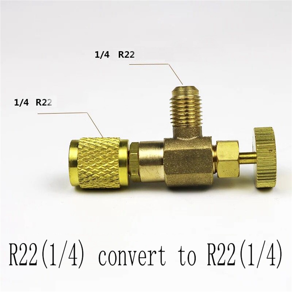 R22/R410 Refrigeration Charging Adapter Liquid Addition Accessory Control Valve Home Refrigeration Tool For Safety Valve Service