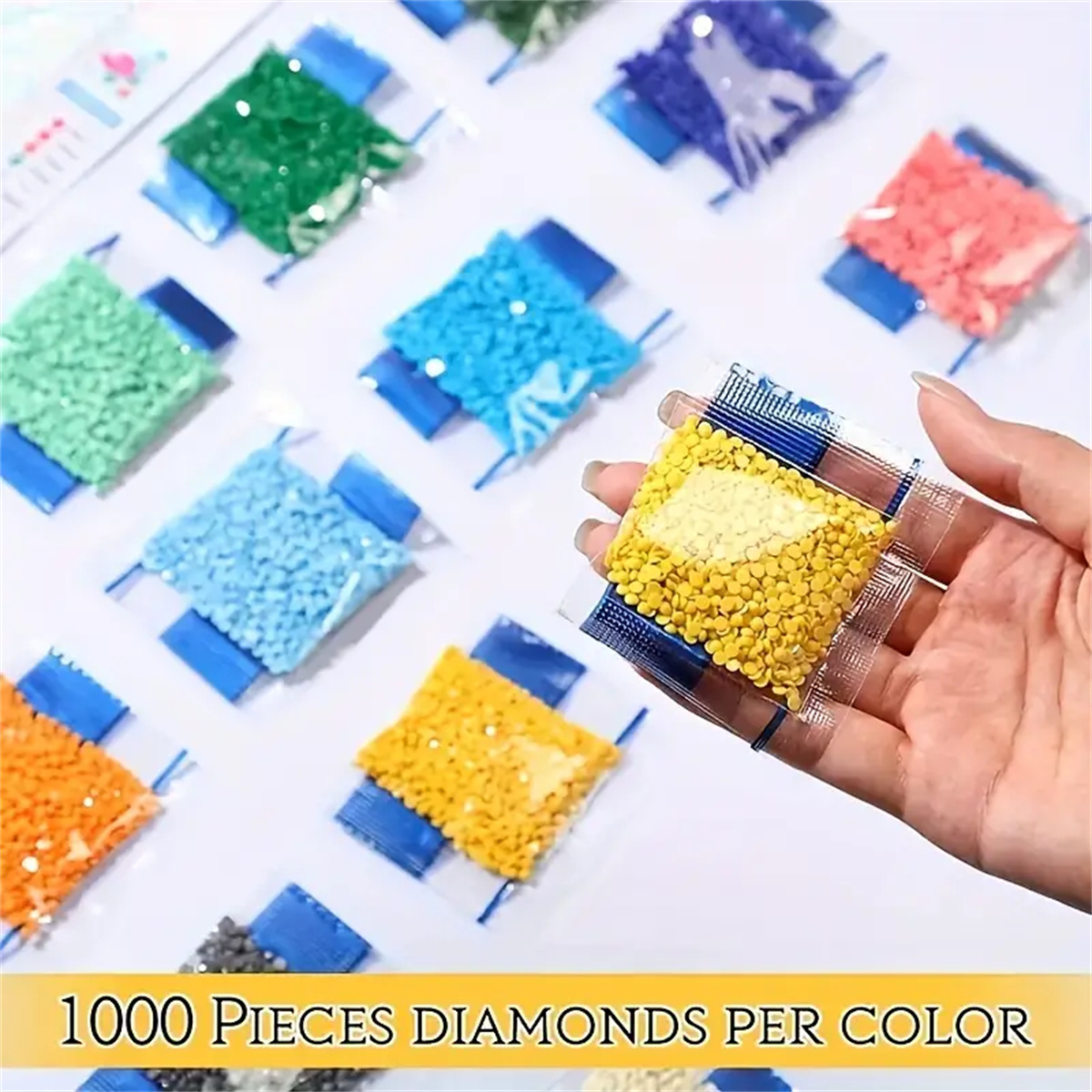 20000-40000 pièces/ensemble diamant Art remplacements perles couleur aléatoire chacun 1000 pièces Total 20-40 couleurs diamant peinture perles rondes