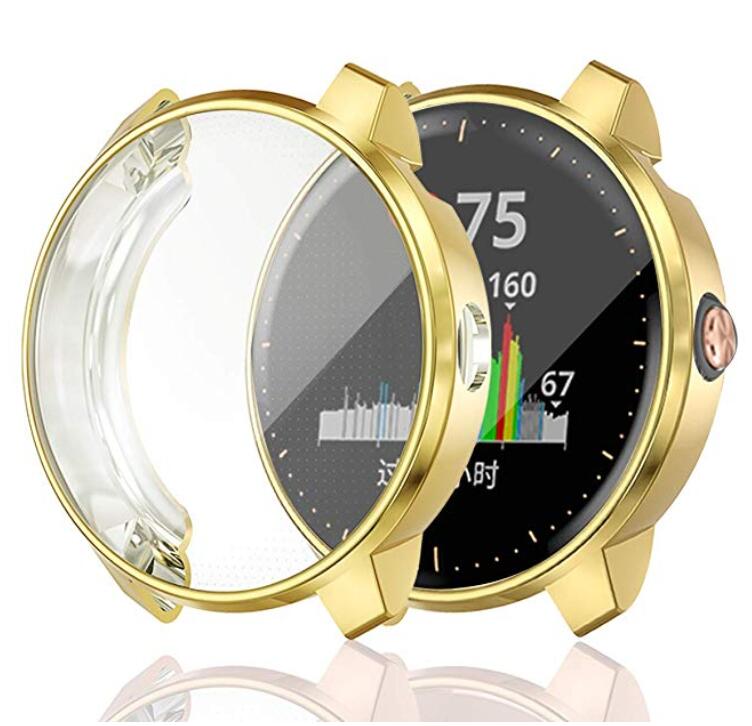 Skyddsfodral för garmin vivoactive 3 musik smart klocka soft tpu all-around ultratunna genomskinliga täckbandstillbehör