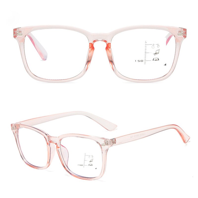 seefly Progressive Multifocal Computer Reading Glasses Blue Light Blocking Large Frame Intelligent See Far And Near Eyeglasses