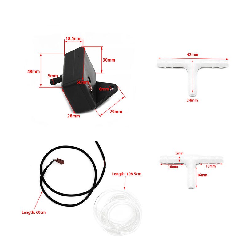 Boost Sensor Replacement Sender and Vacuum tube For Electronic Turbo Boost Gauge