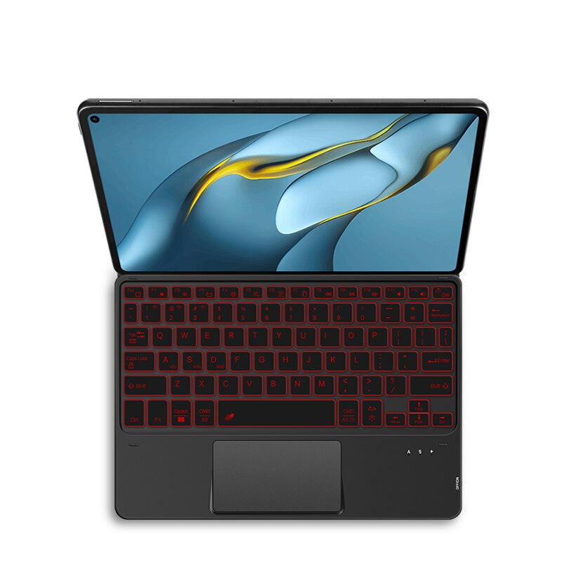 AJIUYU TouchPad klawiatura podświetlenie dla HUAWEI MatePad 11 Pro 10.8 12.6 10.4 M6 Lite M5 T5 T8 M3 M2 HONOR V6 V7 Pro Tablet Case