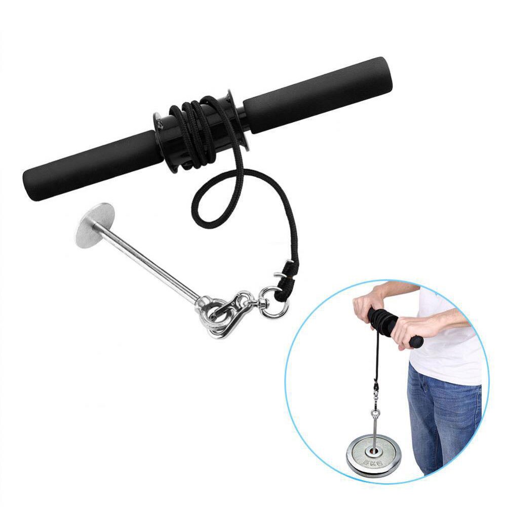 Wrist Roller Exerciser Trainer Forearm Strength Exerciser Profession Arm Strength Exerciser with Soft Foam Grip Handles