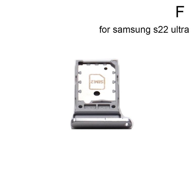 SD SIM Karte Tabletts Für Samsung Galaxis S22 Ultra Original Telefon SIM Chip Leser Karte Slot Halfter Schublade Silber Schwarz Stift T8I6: F