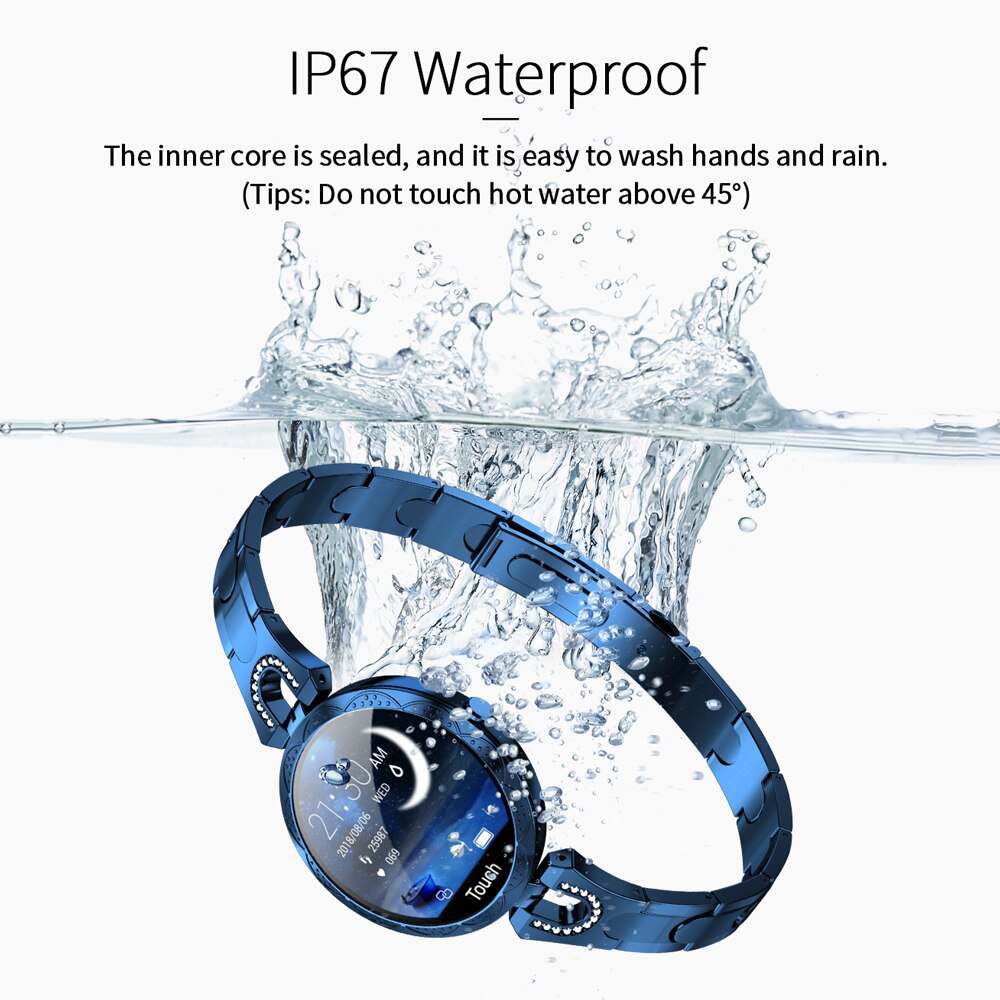 Woman Smart Watch Bracelet Girl Heart rate Blood Pressure Sleep detection Pedometer IP67 Waterproof Smartwatch