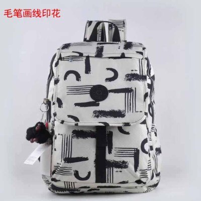 Mochila de nailon con de Mono para mujer, bolso de hombro de colegio, de viaje, Original, 100%: C Graffiti