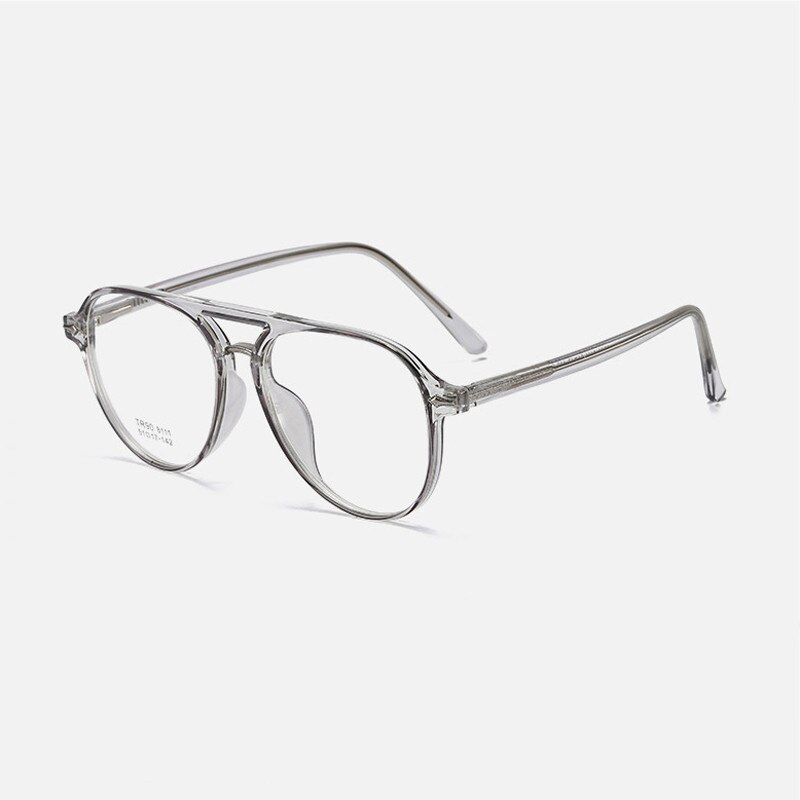 Montura de gafas redondas para hombre y mujer, lentes de montura grande a la , Estilo Vintage, óptico clásico, transparente, con espejo plano: C3