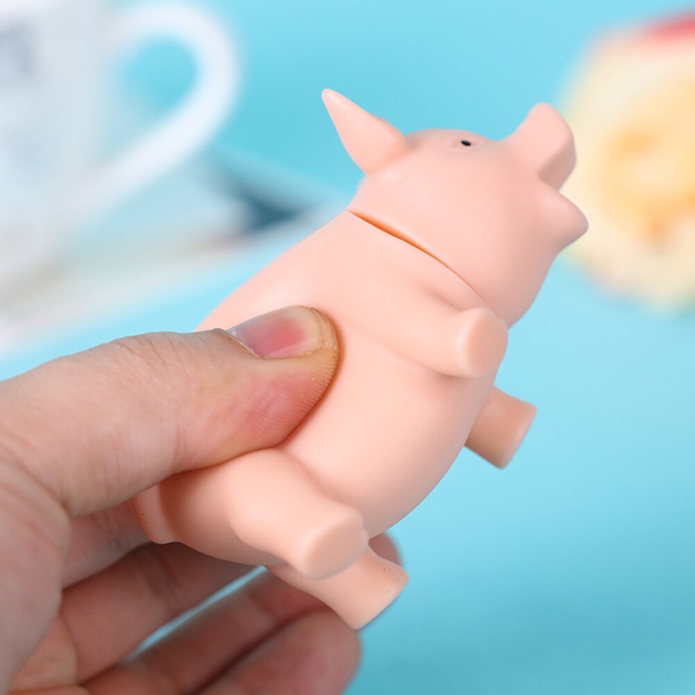 Funny Pig Squeeze Squeaky Sound Squeaker Adult Kids Vent Decompression Toy