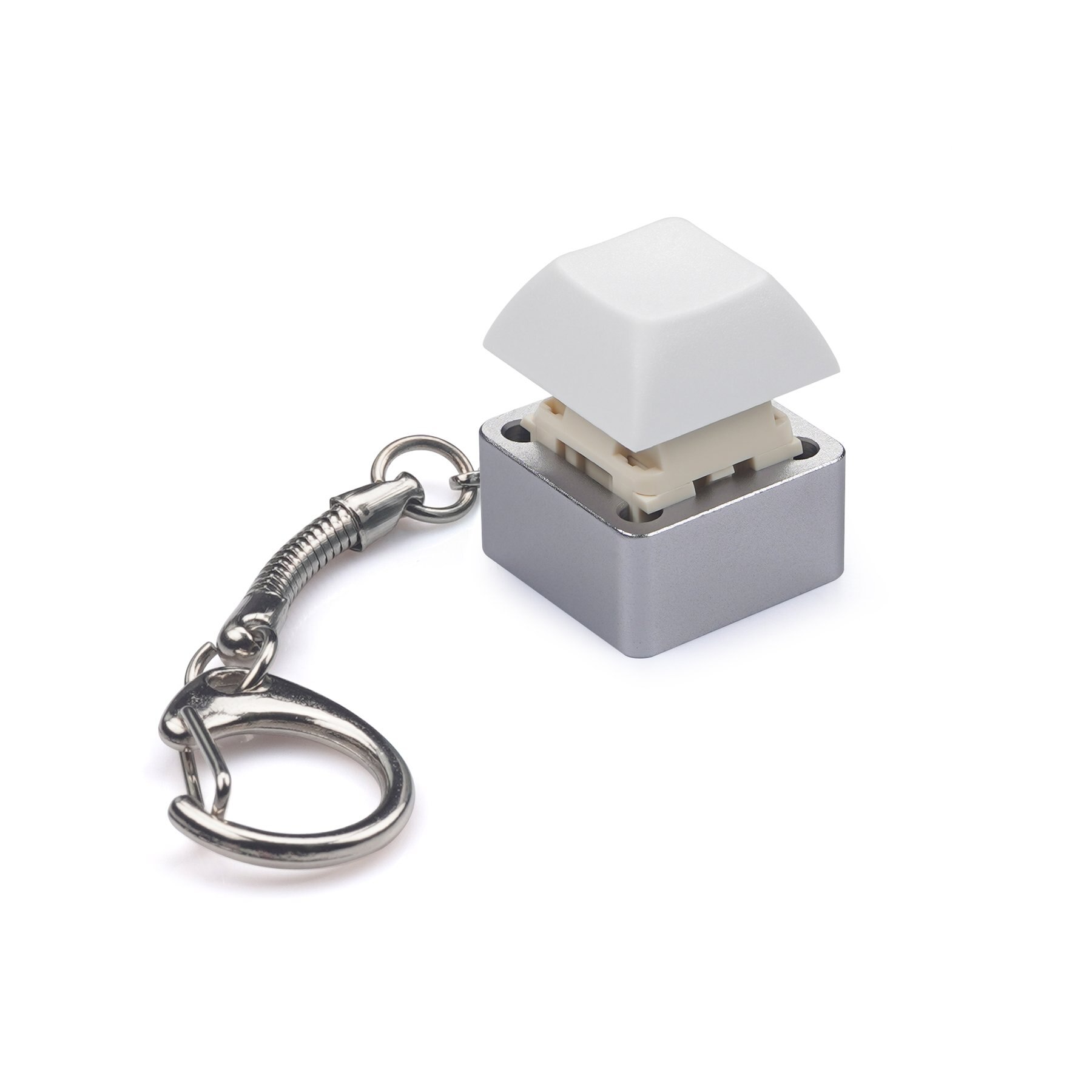 KBDfans CNC Aluminium Mehrfarbig Keychain: grau