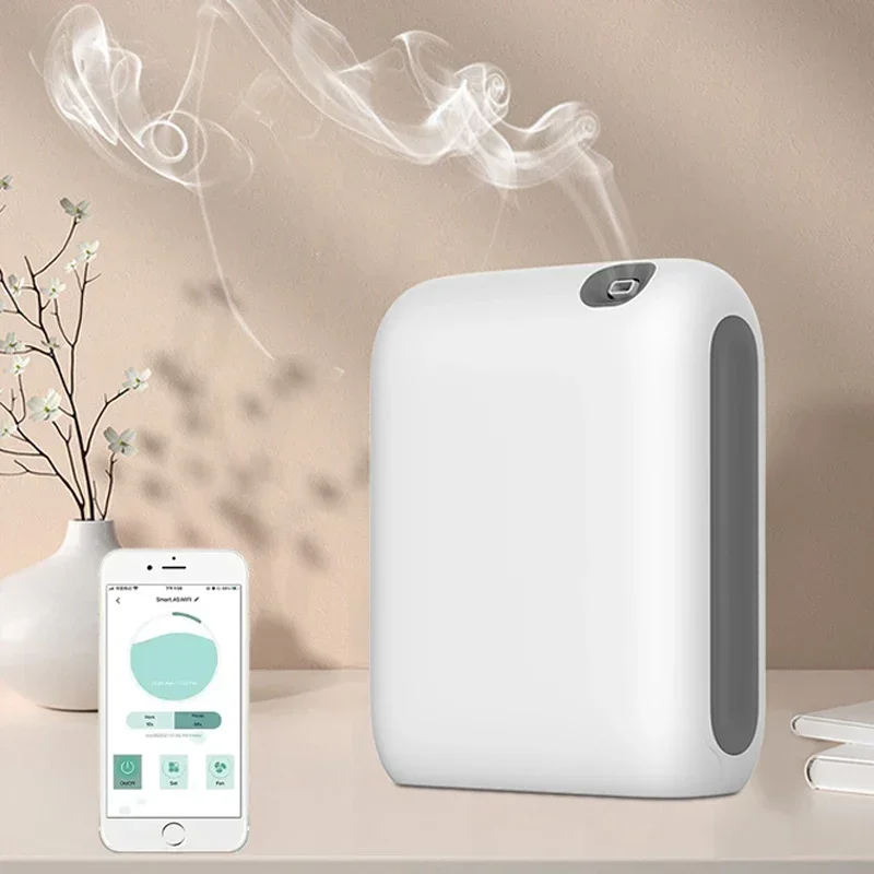 Difusor de aroma inteligente, máquina de fragrância de óleo essencial, bluetooth, dispositivo ambientador doméstico, portátil, elétrico, oásis aromático para hotel